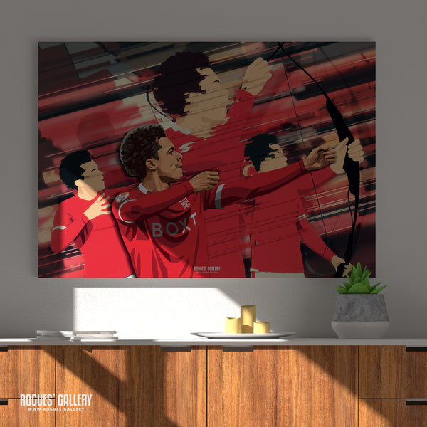 Brennan Johnson - Shoot That Poison Arrow - Nottingham Forest - A0, A1, A2 or A3 Prints