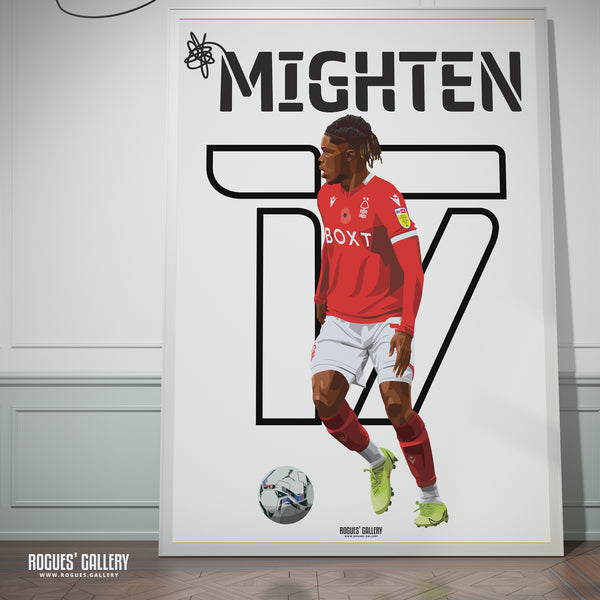 Alex Mighten - Nottingham Forest - A0, A1, A2 or A3 Name & Number Prints