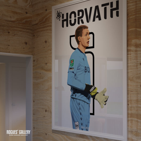 Ethan Horvath - Nottingham Forest - A0, A1, A2 or A3 Name & Number Prints