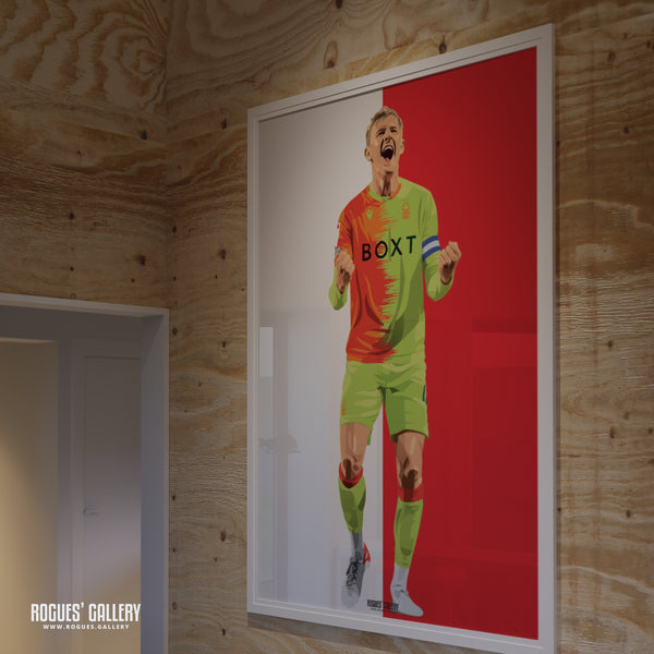 Joe Worrall - Nottingham Forest - A0, A1, A2 or A3 Red & White Prints