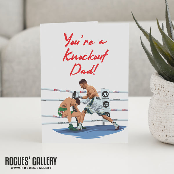 Leigh Wood Nottingham's World Boxing Champ Knockout Father's Day Card