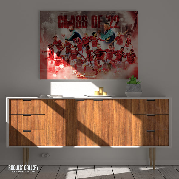 Nottingham Forest U23s Squad 2021-22 Concept Poster - A0, A1, A2 or A3 Prints