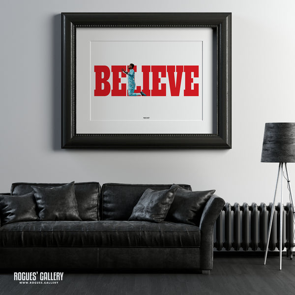 Have Faith & Believe (Signed) - Brice Samba of Nottingham Forest - A3 Prints