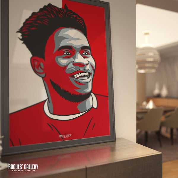 Brice Samba - Nottingham Forest - Signed A3 #GetBehindTheLads Icon Prints