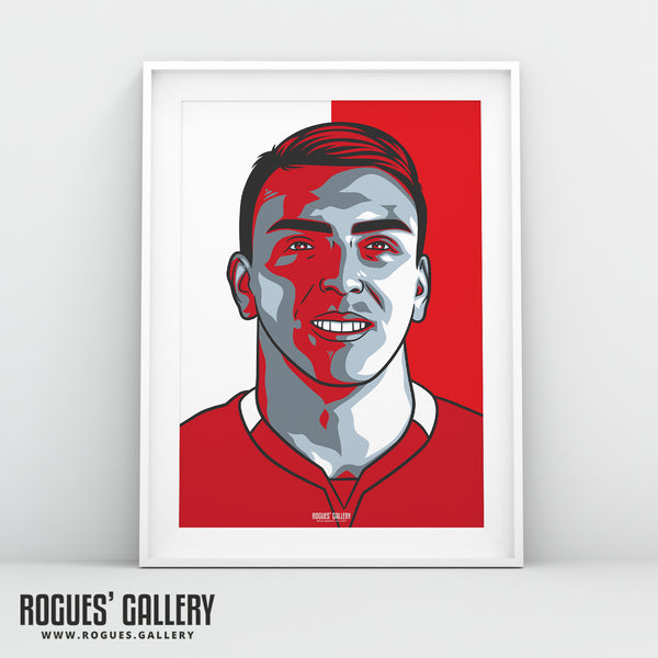 Braian Ojeda - Nottingham Forest - Signed A3 #GetBehindTheLads Icon Prints