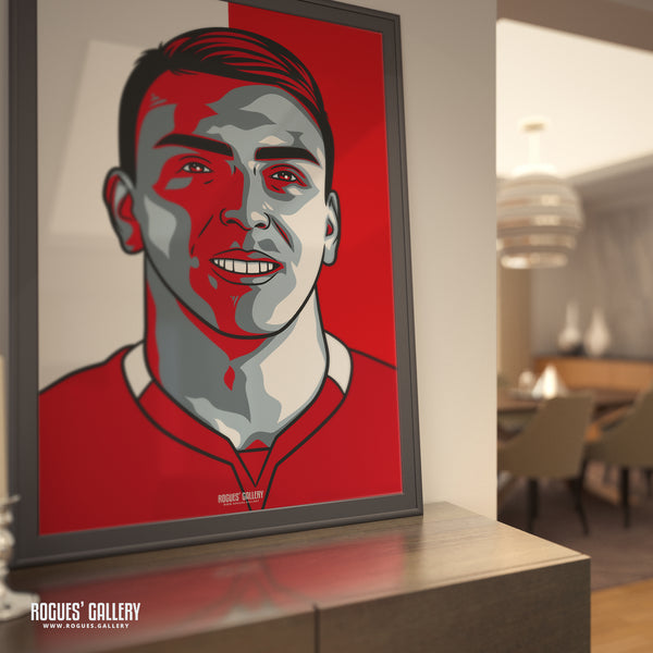 Braian Ojeda - Nottingham Forest - Signed A3 #GetBehindTheLads Icon Prints