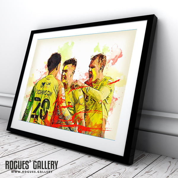 Three Of Our Own - Nottingham Forest's Home Grown Stars - Signed A3 Prints