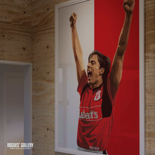Ian Woan - Nottingham Forest - Signed A3 Icon Print