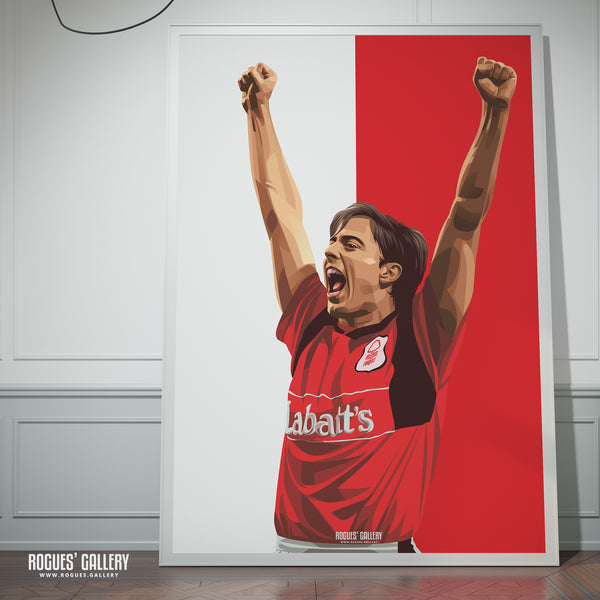 Ian Woan - Nottingham Forest - Signed A3 Icon Print