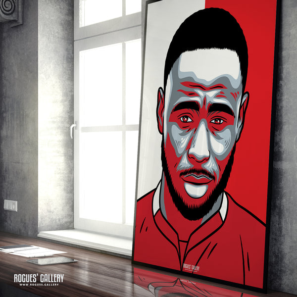 Keinan Davis - Nottingham Forest - Signed A3 #GetBehindTheLads Icon Prints