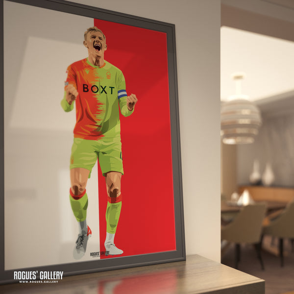 Joe Worrall - Nottingham Forest - Signed A3 Red & White Prints