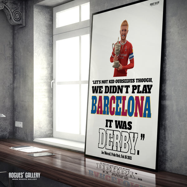 Worrall: We didn't play Barcelona... - Nottingham Forest - Signed A3 Print