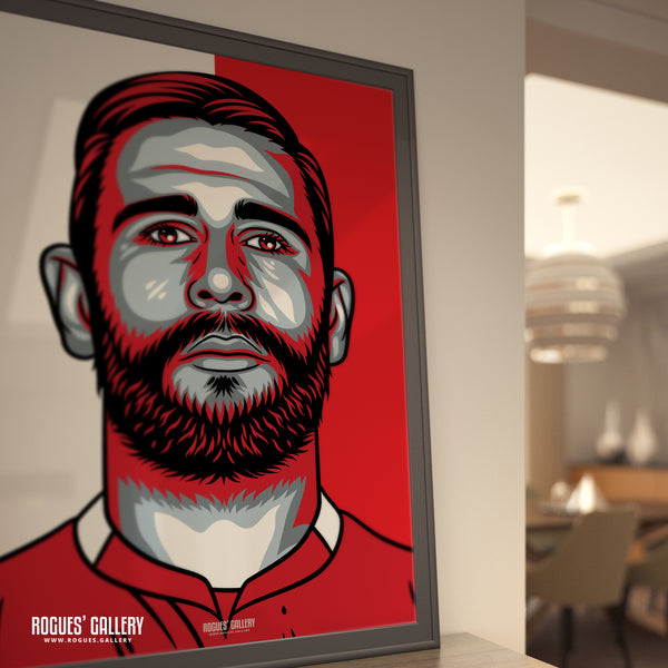 Steve Cook - Nottingham Forest - Signed A3 #GetBehindTheLads Icon Prints