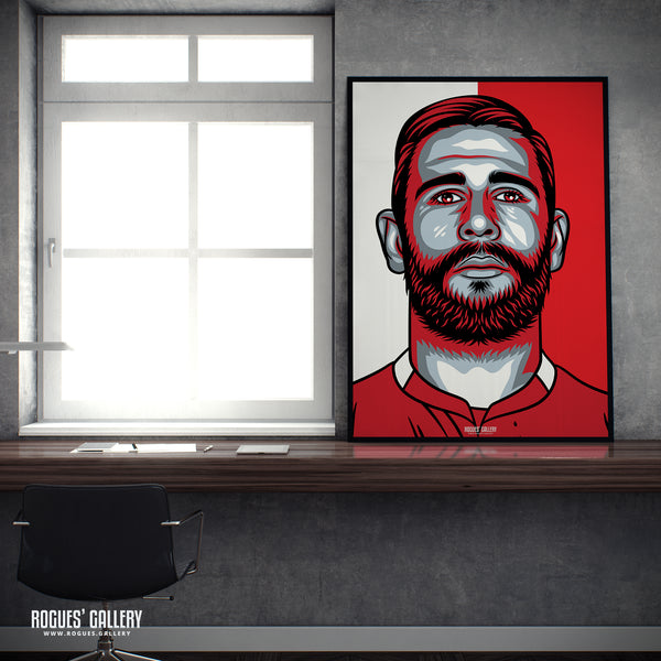 Steve Cook - Nottingham Forest - Signed A3 #GetBehindTheLads Icon Prints