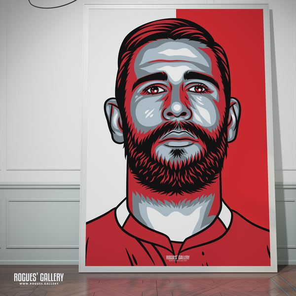 Steve Cook - Nottingham Forest - Signed A3 #GetBehindTheLads Icon Prints