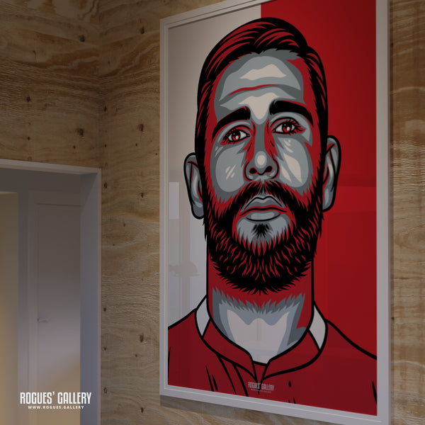 Steve Cook - Nottingham Forest - Signed A3 #GetBehindTheLads Icon Prints