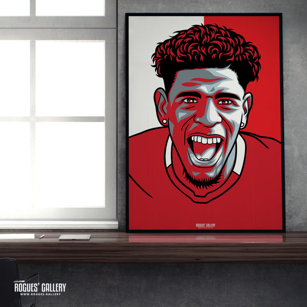 Jonathan Panzo - Nottingham Forest - Signed A3 #GetBehindTheLads Icon Prints