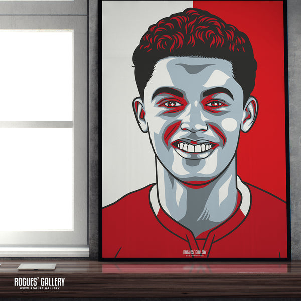 Brennan Johnson - Nottingham Forest - Signed A3 #GetBehindTheLads Icon Prints