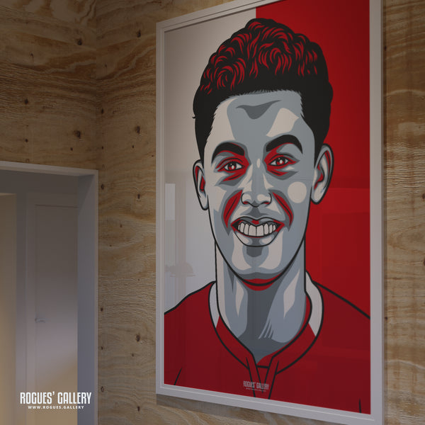 Brennan Johnson - Nottingham Forest - Signed A3 #GetBehindTheLads Icon Prints