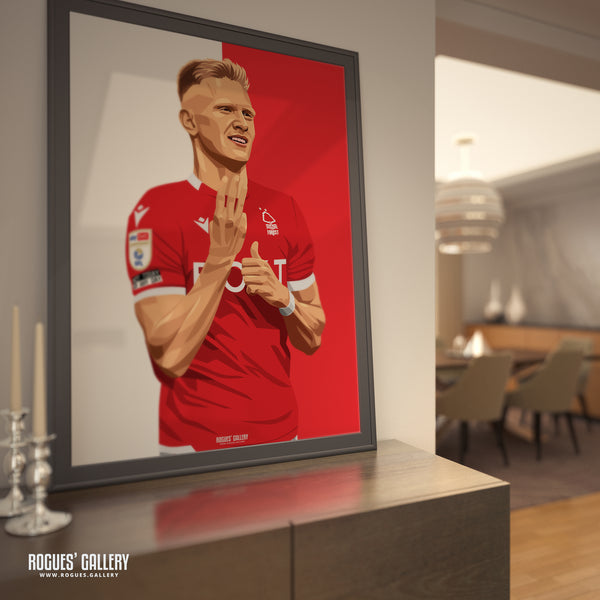 Sam Surridge: It's 3! - Nottingham Forest - A0, A1, A2 or A3 Red & White Prints