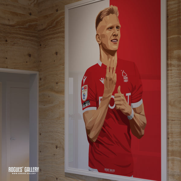 Sam Surridge: It's 3! - Nottingham Forest - A0, A1, A2 or A3 Red & White Prints
