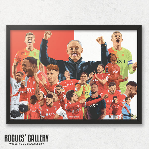 Just Can't Get Enough - Nottingham Forest 2021-22 Season Souvenir Montage - A0, A1, A2 or A3 Print