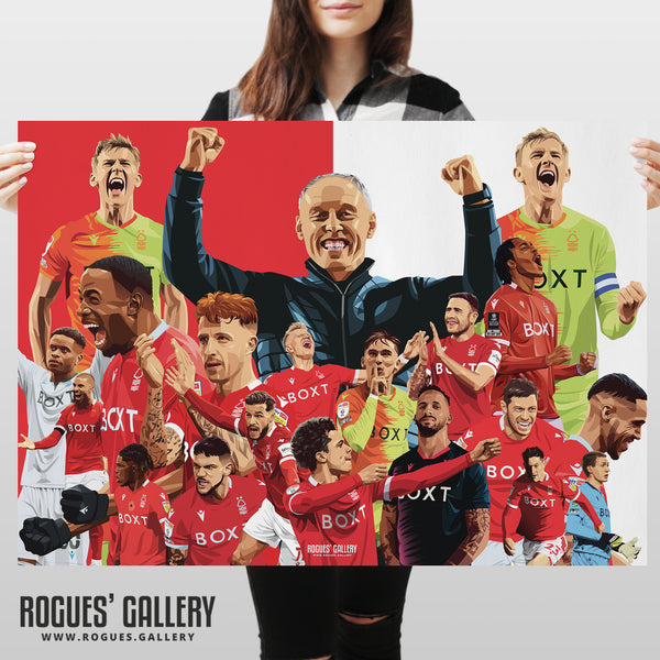 Just Can't Get Enough - Nottingham Forest 2021-22 Season Souvenir Montage - A0, A1, A2 or A3 Print