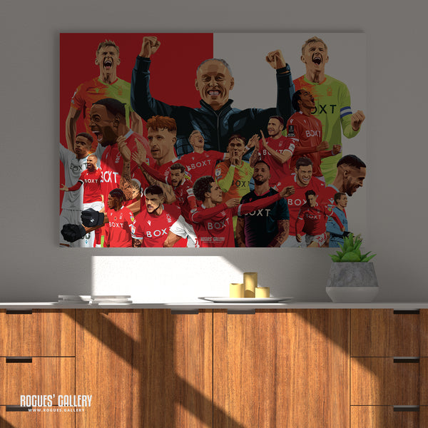 Just Can't Get Enough - Nottingham Forest 2021-22 Season Souvenir Montage - A0, A1, A2 or A3 Print