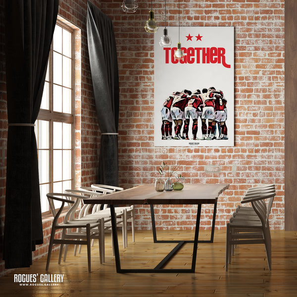 Together - Nottingham Forest 2021-22 Season - A0, A1, A2 or A3 Print