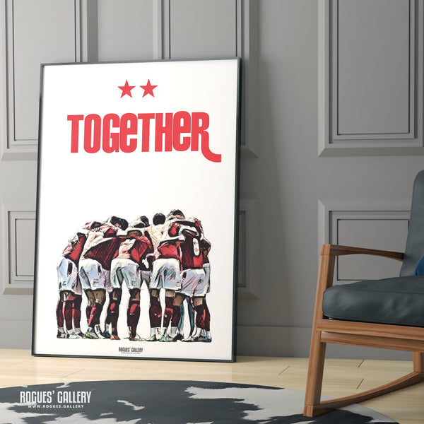Together - Nottingham Forest 2021-22 Season - A0, A1, A2 or A3 Print