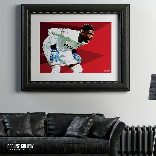 Samba Shouts - Brice Samba - Nottingham Forest - A0, A1, A2 or A3 Prints