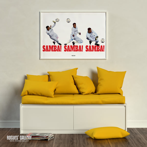 Samba! Samba! Samba! - Brice Samba making those saves - Nottingham Forest - Signed A3 Chant Prints
