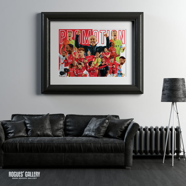 Promotion - Nottingham Forest 2021-22 Season Souvenir Montage - A0, A1, A2 or A3 Print
