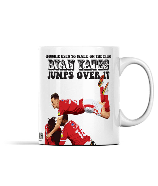 Ryan Yates Jumps Over The Trent Mug