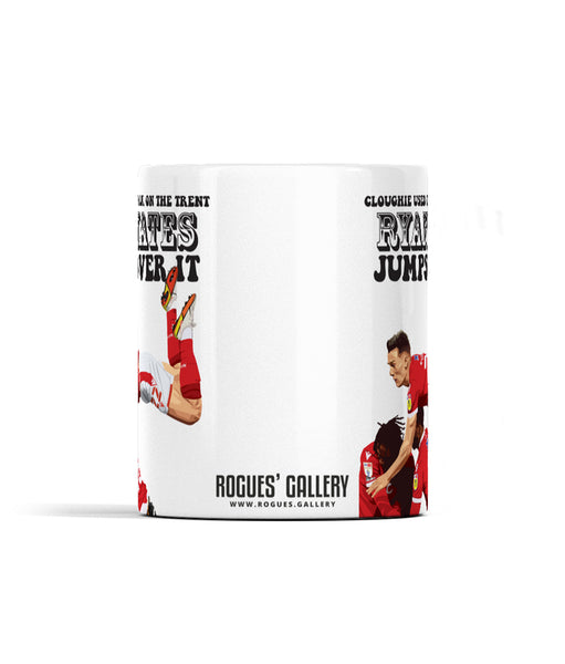 Ryan Yates Jumps Over The Trent Mug