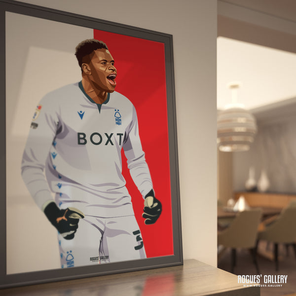 Samba The Saviour - Brice Samba, Nottingham Forest - A0, A1, A2 or A3 Chant Prints