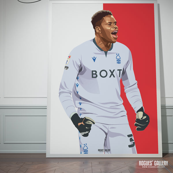 Samba The Saviour - Brice Samba, Nottingham Forest - A0, A1, A2 or A3 Chant Prints