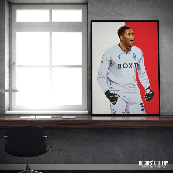 Samba The Saviour - Brice Samba, Nottingham Forest - A0, A1, A2 or A3 Chant Prints