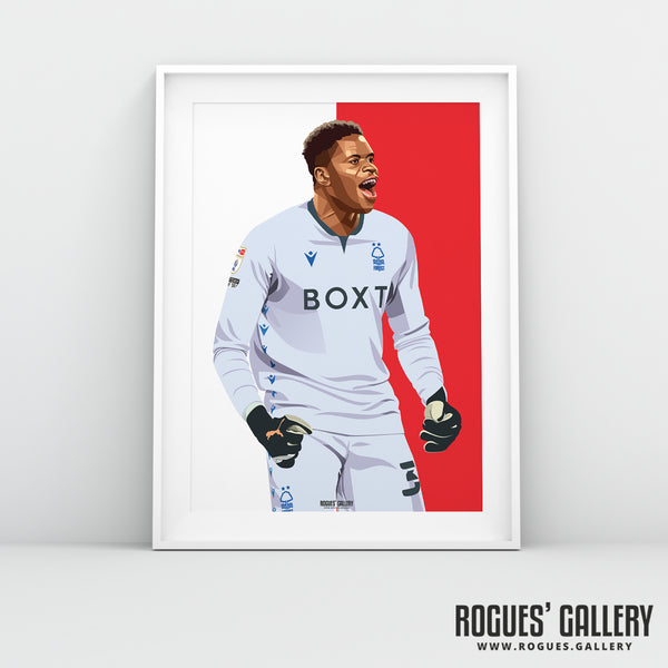 Samba The Saviour - Brice Samba, Nottingham Forest - A0, A1, A2 or A3 Chant Prints