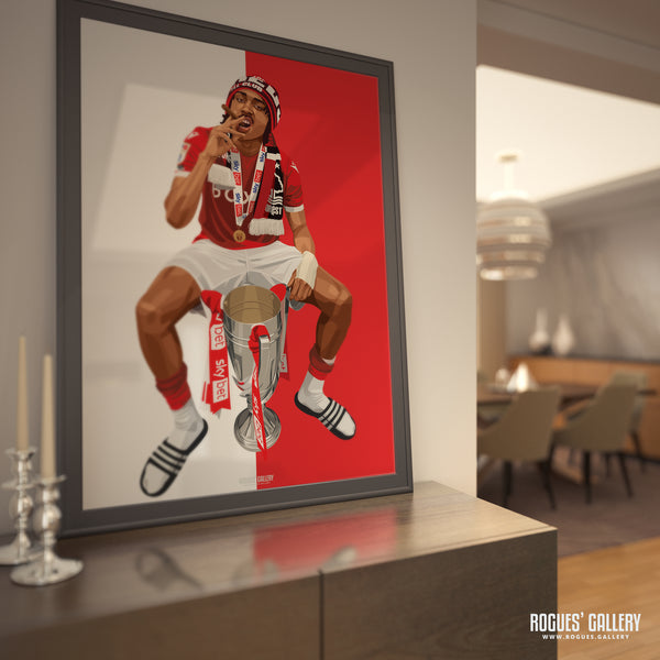 Where's My Manners? - Djed Spence, Nottingham Forest - A0, A1, A2 or A3 Chant Prints