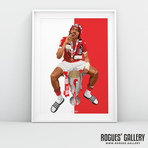 Where's My Manners? - Djed Spence, Nottingham Forest - A0, A1, A2 or A3 Chant Prints