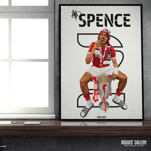 Where's My Manners? - Djed Spence, Nottingham Forest - A0, A1, A2 or A3 Chant Prints