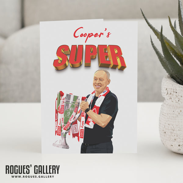 Super As Cooper Card - Card suitable for almost any occasion, see greeting  - Nottingham Forest Premier League Promotion