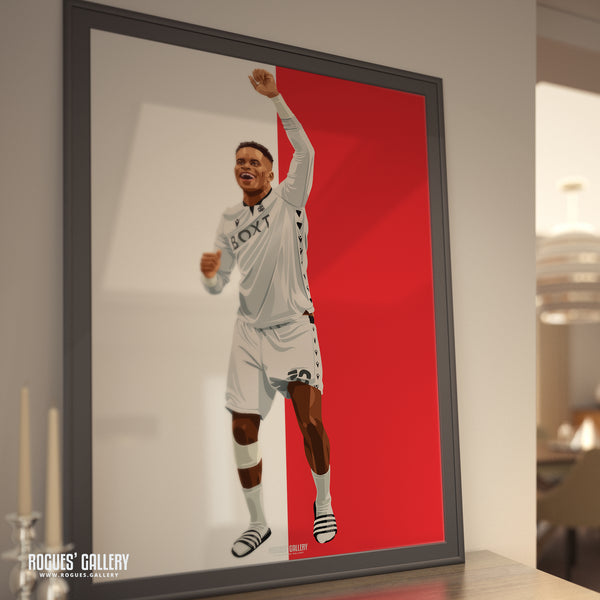 Samba Celebrates Promotion - Nottingham Forest - A0, A1, A2 or A3 Prints