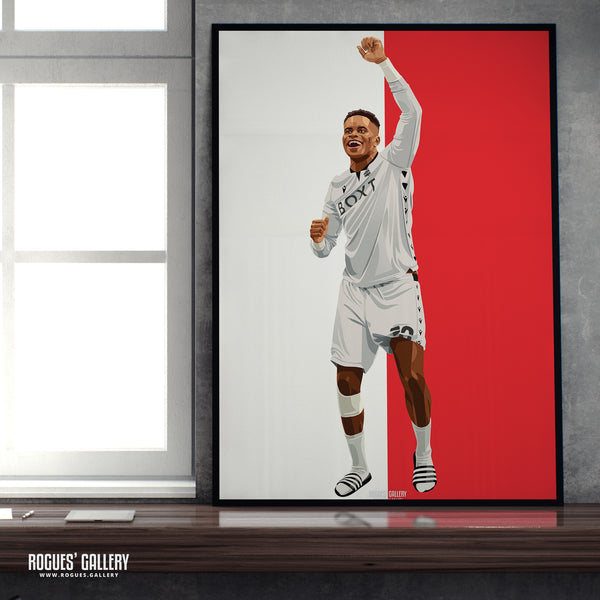 Samba Celebrates Promotion - Nottingham Forest - A0, A1, A2 or A3 Prints