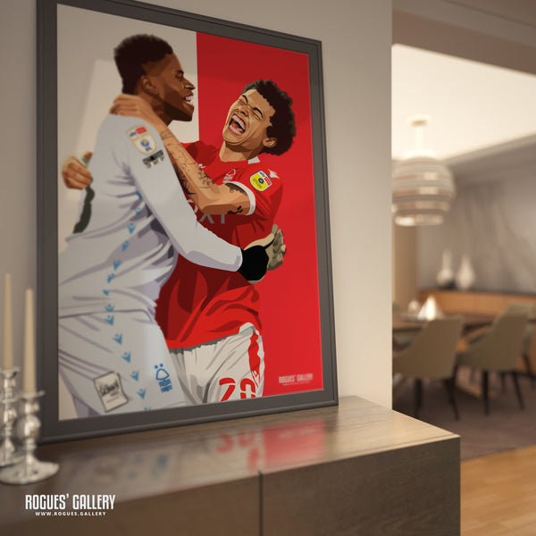 Brennan & Brice Celebrate Reaching Wembley - A0, A1, A2 or A3 Prints