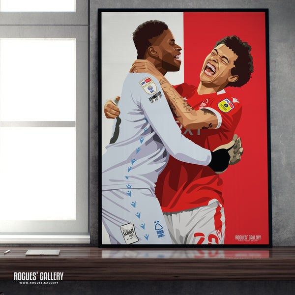 Brennan & Brice Celebrate Reaching Wembley - A0, A1, A2 or A3 Prints