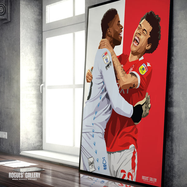 Brennan & Brice Celebrate Reaching Wembley - A0, A1, A2 or A3 Prints