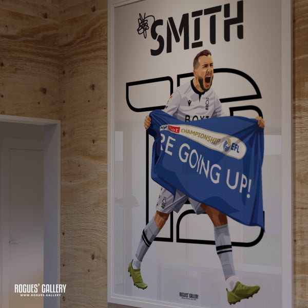 Jordan Smith - Nottingham Forest - A0, A1, A2 or A3 Name & Number Prints