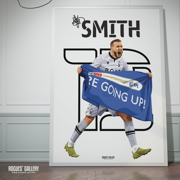 Jordan Smith - Nottingham Forest - Signed A3 Name & Number Prints